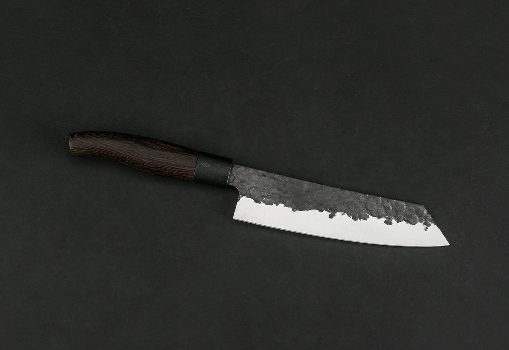 TAKAHIRO MIYAZAKI - 2-er Set Santoku Bocho Okii 7 inch und Chiisai 5.5 inch, Klinge aus japanischem blauem Papierstahl mit Griff aus Wenge TAKAHIRO MIYAZAKI