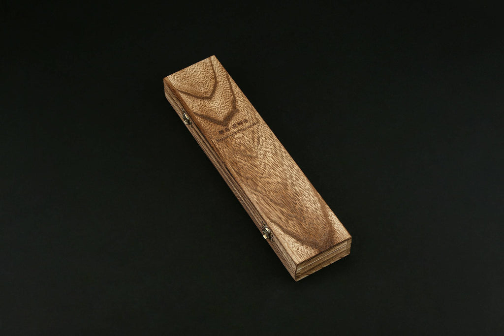 TAKAHIRO MIYAZAKI - 2-er Set Santoku Bocho Okii 7 inch und Chiisai 5.5 inch, Klinge aus japanischem blauem Papierstahl mit Griff aus Wenge TAKAHIRO MIYAZAKI