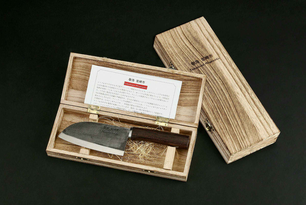TAKAHIRO MIYAZAKI -  Cleaver Chiisai (kleines Hackbeil), Geschmiedeter Werkzeugstahl mit Wenge griff TAKAHIRO MIYAZAKI