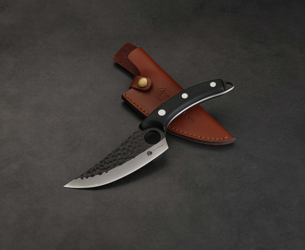 IZUMI ICHIAGO Outdoor Küchenmesser , Schwarzes Pakkaholz IZUMI ICHIAGO