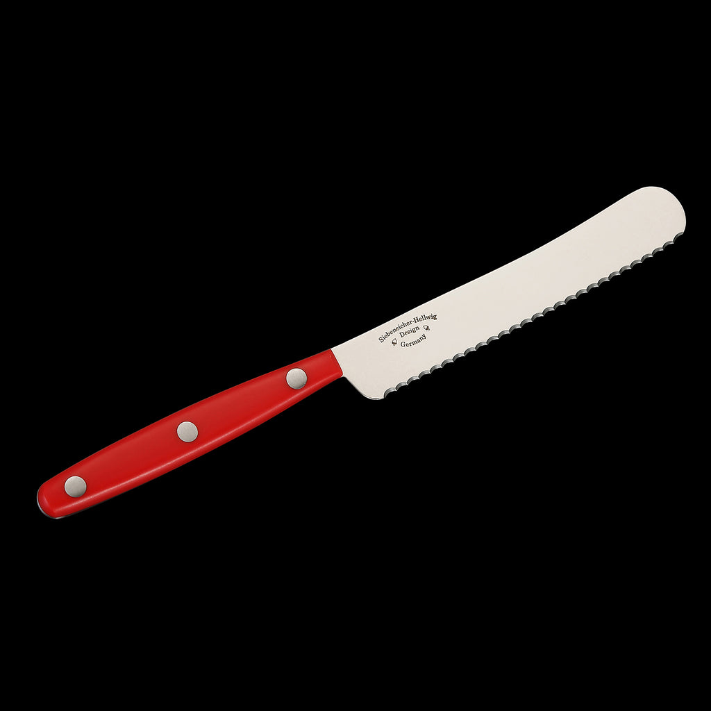 4-er Set PUMA Buckelmesser mit Wellenschliff, ABS Griff mit fünf verschiedene attraktive Farben. NEW EDMAHONY