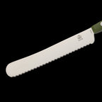 7-er Set 6 PUMA Buckelmesser mit Wellenschliff, ABS Griff mit fünf verschiedene attraktive Farben und Rollschleifer NEW EDMAHONY