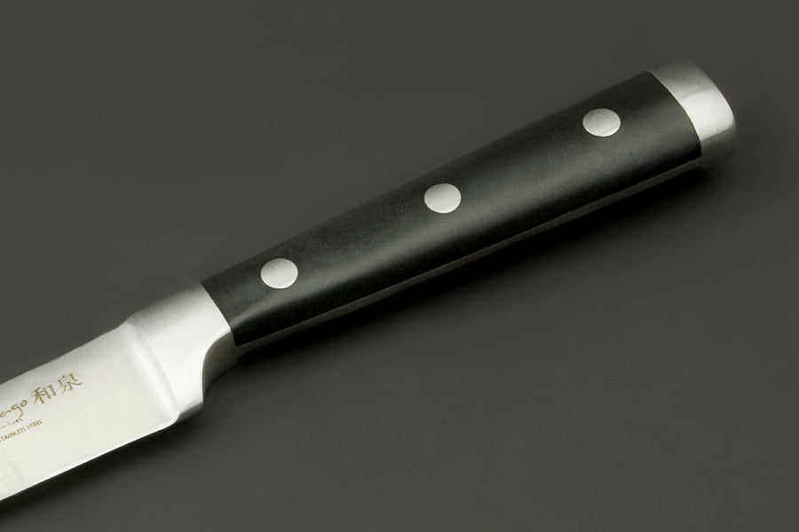 IZUMI ICHIAGO - 3-tlg. Kochmesser-Set "Professional Chef Knives" inkl. Bambustständer und zusätzlichem Wasserschleifstein IZUMI ICHIAGO