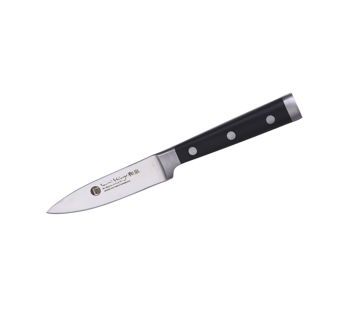 IZUMI ICHIAGO großes Schneidebrett. Maße: 65x42.5x5cm / 8,8 kgs aus Eichenholz, mit Leinen-Öl behandelt + 3 tlg. Santokumesser-Set IZUMI ICHIAGO