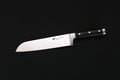 IZUMI ICHIAGO Santoku Fisch-, Fleisch- und Gemüsemesser,  aus Japanese High Carbon Edelstahl, Griff aus Tecaran IZUMI ICHIAGO