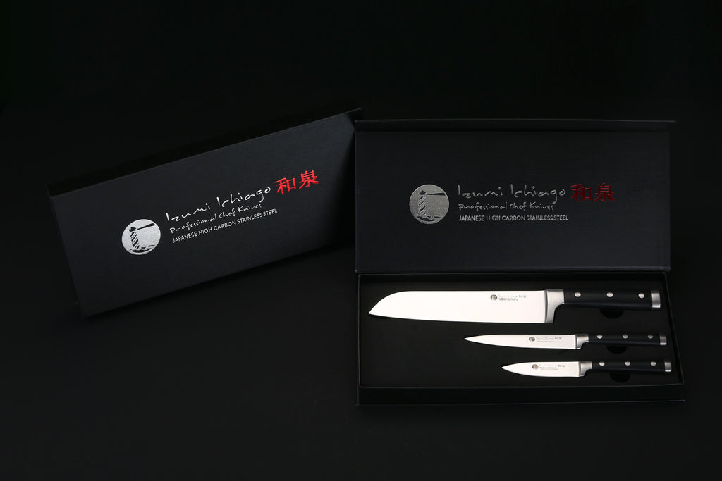 IZUMI ICHIAGO - 3-tlg. Santokumesser-Set "Professional Chef Knives" IZUMI ICHIAGO