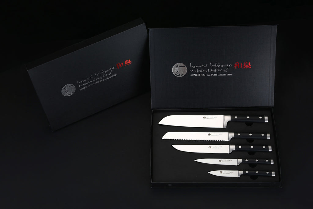 IZUMI ICHIAGO - 5-tlg. Santokumesser-Set "Professional Chef Knives" IZUMI ICHIAGO