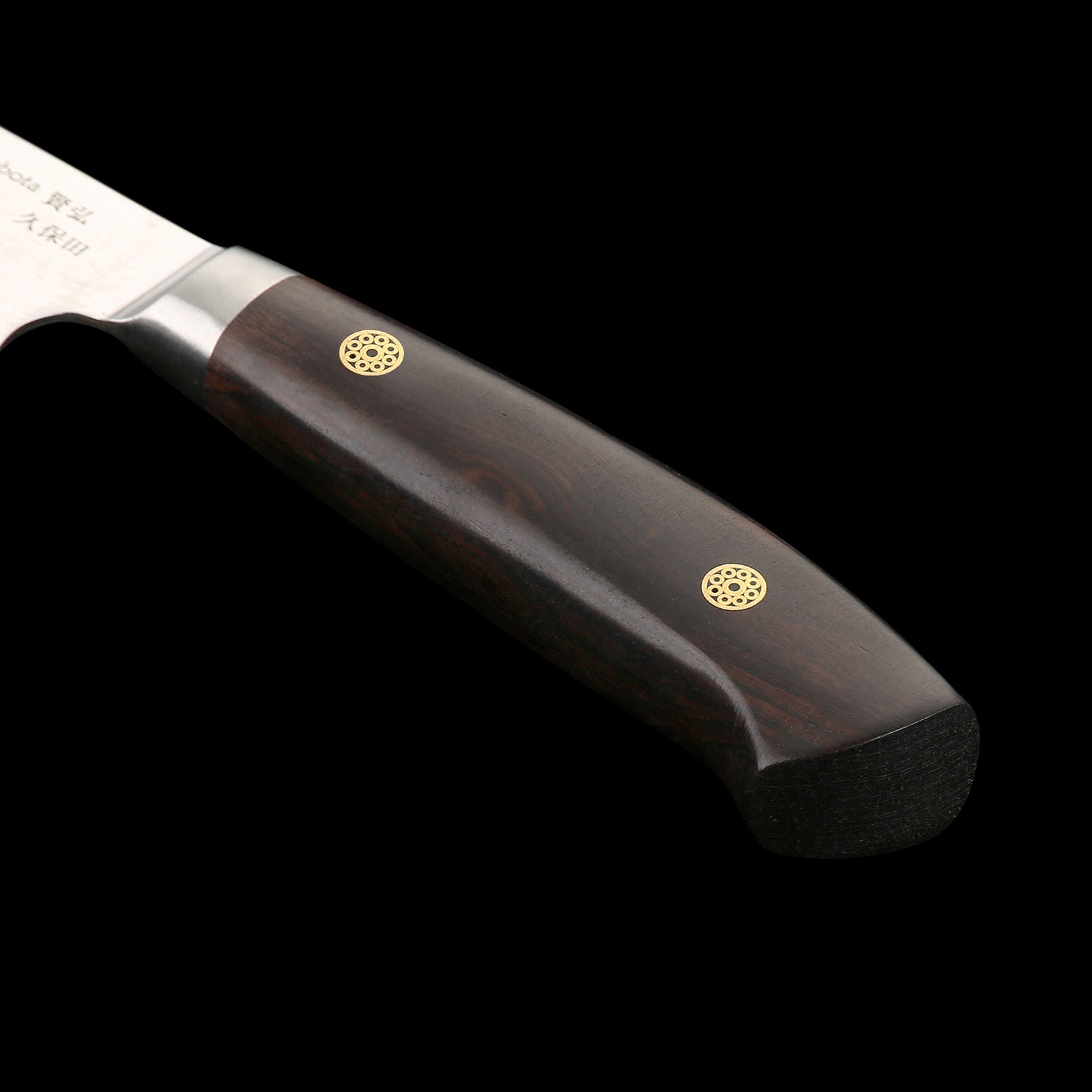 Katahiro Kubota SENSES 5" Kochmesser, VG-10 Edelstahl und 66 Lagen Damast mit brüniertem Finish mit Ebenholz-Griff KATAHIRO KUBOTA