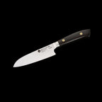 KATAHIRO KUBOTA SENSE 3-tlgs. Santokumesser Damast mit Bambus Magnetmesserhalter und Wasserschleifstein, 3.5"Petty Schälmesser + 5" Santokumesser +  7" Santokumesser,Japanischer VG-10 damast Edelstahl mit Griff Ebenholz KATAHIRO KUBOTA