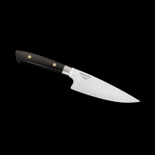 Katahiro Kubota SENSES 6" Kochmesser, VG-10 Edelstahl und 66 Lagen Damast mit brüniertem Finish mit Ebenholz-Griff KATAHIRO KUBOTA