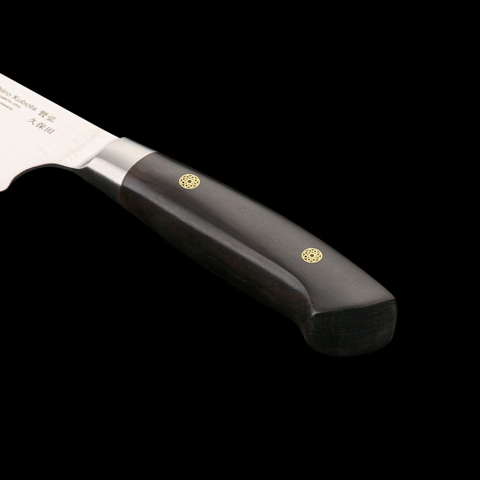 KATAHIRO KUBOTA SENSE 3-tlgs.  Kochmesser Damast set mit Bambus Magnetmesserhalter und Wasserschleifstein, 3.5"Petty Schälmesser + 5" Santokumesser +  6" Kochmesser,Japanischer VG-10 damast Edelstahl mit  Griff Ebenholz KATAHIRO KUBOTA