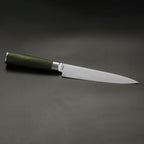 Miyazaki Kodawari flexibles Filetiermesser 7 inch, AUS-8A Stahl,  Griff aus Pakkaholz grün TAKAHIRO MIYAZAKI