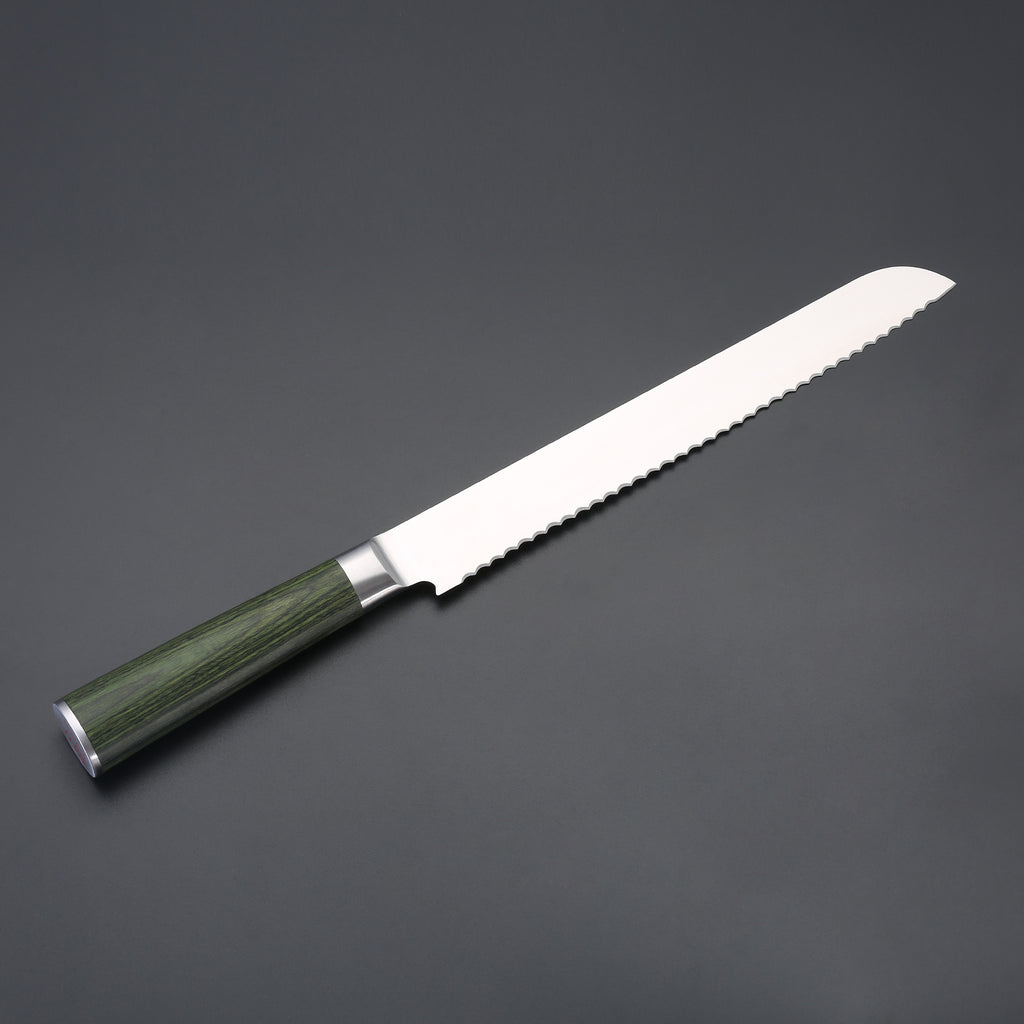 Miyazaki Kodawari 5 tlg. Kochmesser set mit Holzschachtel , Griff aus Pakkaholz grün TAKAHIRO MIYAZAKI