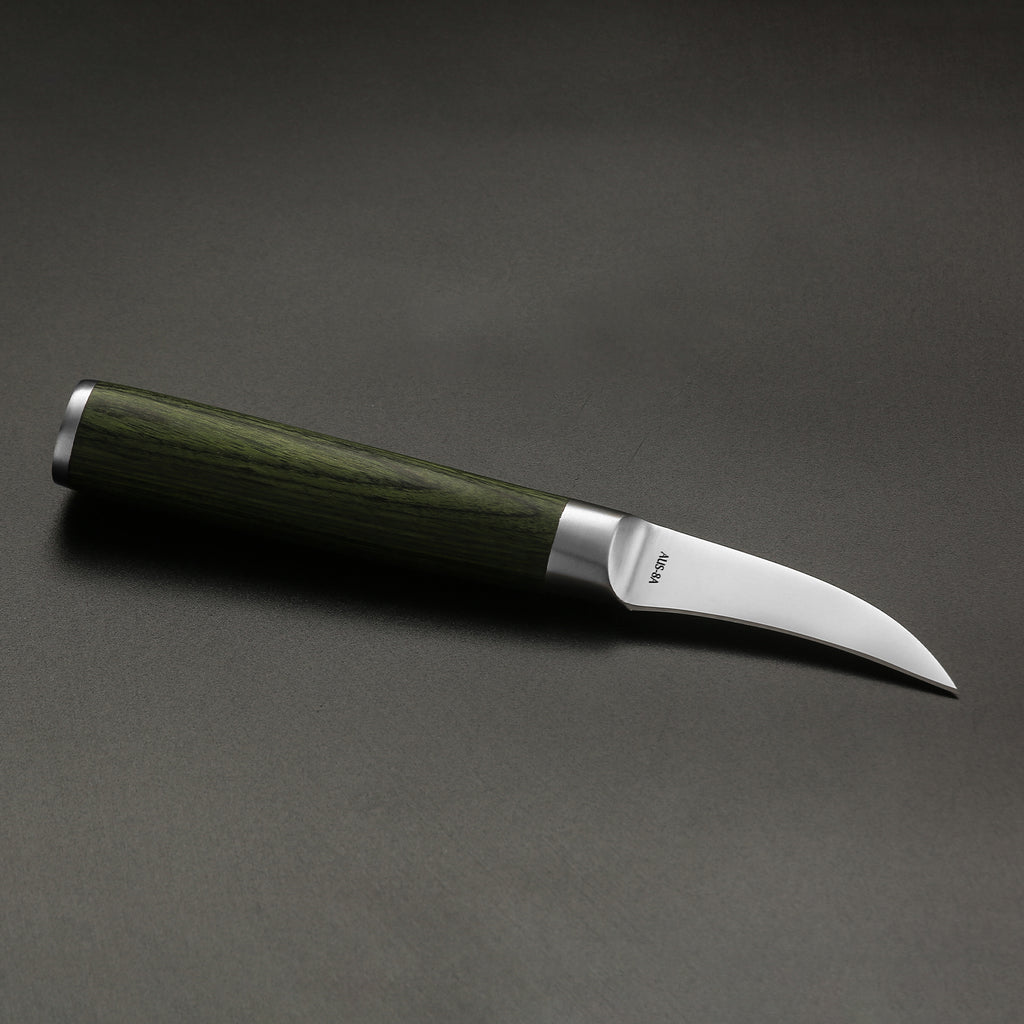 Miyazaki Kodawari Tournier Obstmesser 2.3 inch, Griff aus Pakkaholz grün TAKAHIRO MIYAZAKI