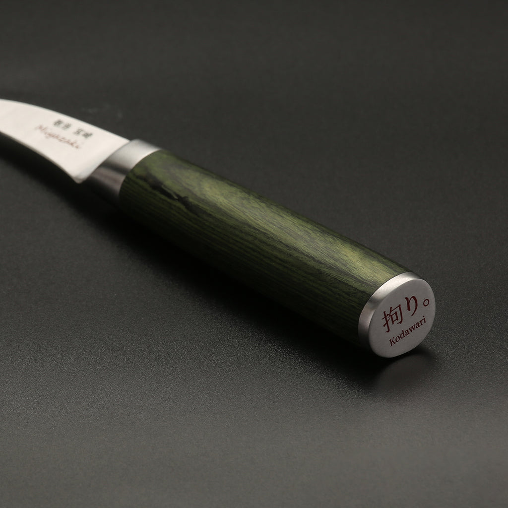 Miyazaki Kodawari Tournier Obstmesser 2.3 inch, Griff aus Pakkaholz grün TAKAHIRO MIYAZAKI