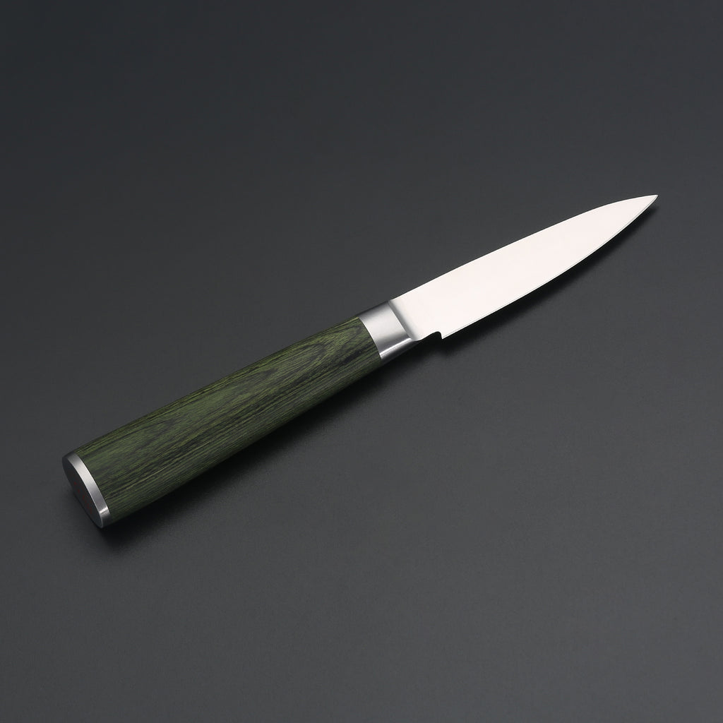 Miyazaki Kodawari Schälmesser 3.5 inch, Griff aus Pakkaholz grün TAKAHIRO MIYAZAKI