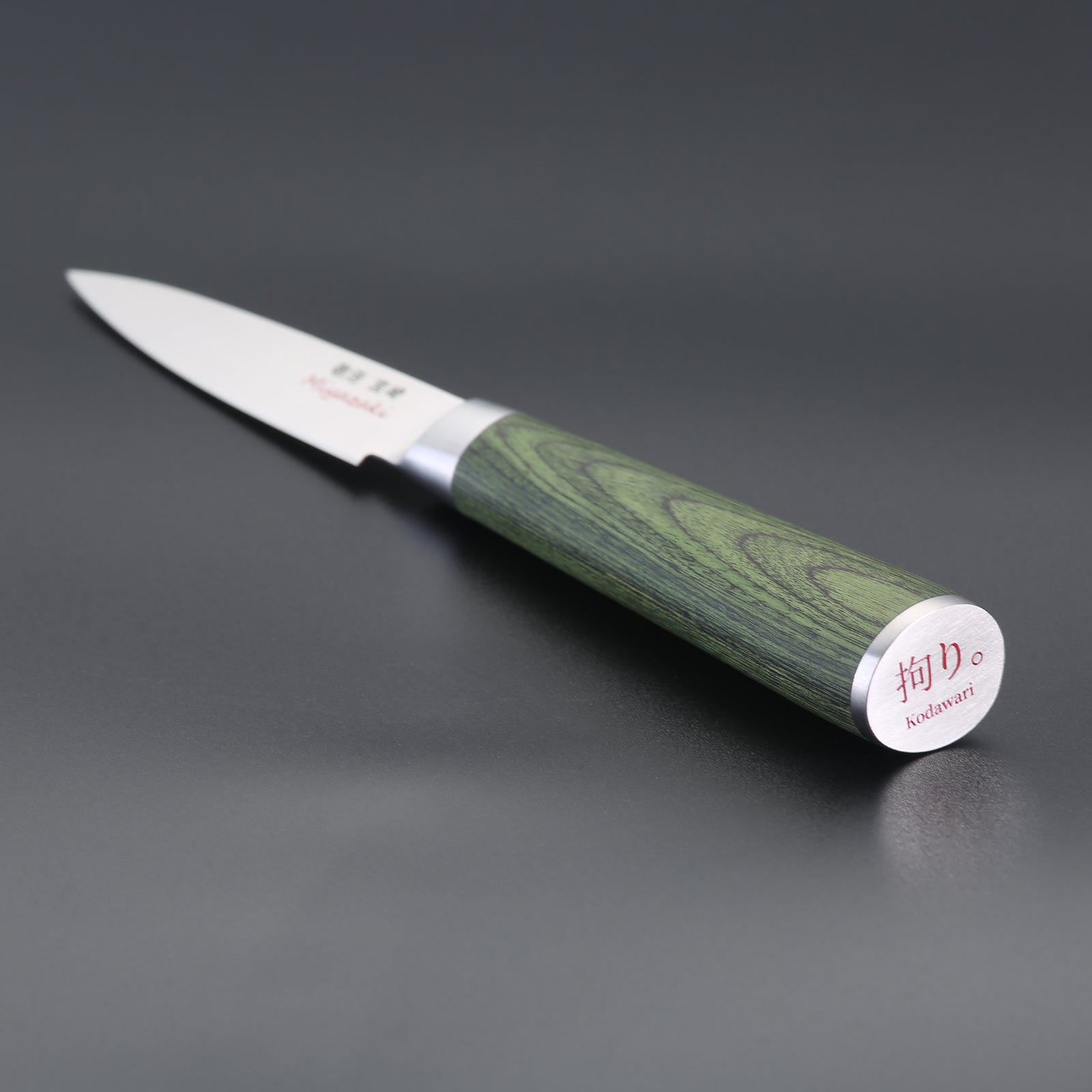 Miyazaki Kodawari Schälmesser 3.5 inch, Griff aus Pakkaholz grün TAKAHIRO MIYAZAKI