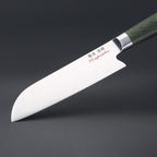 Miyazaki Kodawari Santokumesser 5 inch, Griff  aus Pakkaholz  grün TAKAHIRO MIYAZAKI