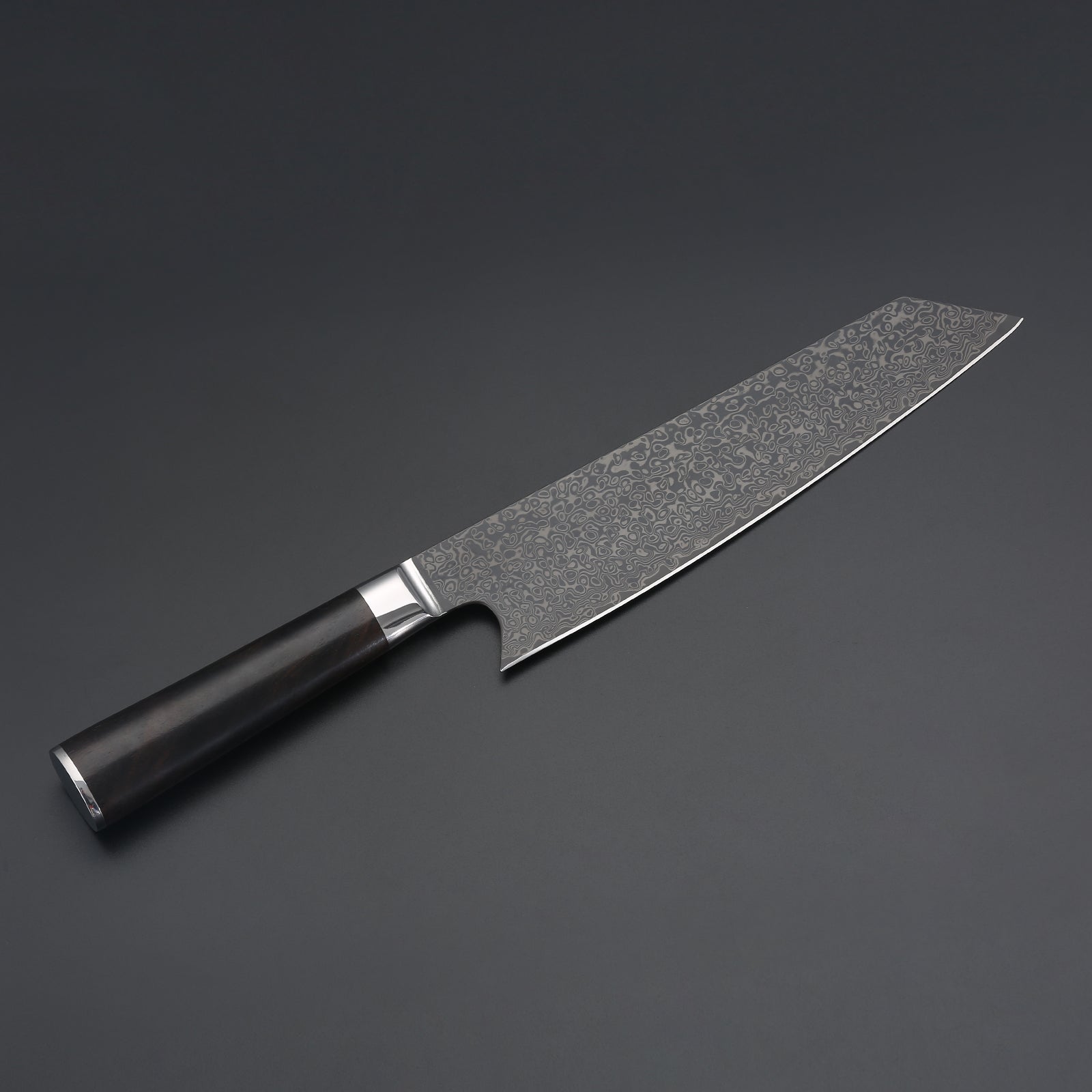 Takahiro Miyazaki Damast Santokumesser 8 inch,  VG-10 Damast mit Griff aus Ebenholz TAKAHIRO MIYAZAKI