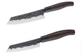 TAKAHIRO MIYAZAKI - 2-er Set Santoku Bocho Okii 7 inch und Chiisai 5.5 inch, Klinge aus japanischem blauem Papierstahl mit Griff aus Wenge TAKAHIRO MIYAZAKI