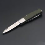 ED MAHONY Multi-tool, Jagdtaschenmesser, 3-Klingen 440C, Griffschalen aus olivegrünem ED MAHONY