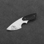 PUMA IP/ Ed Mahony  Kleiner Keiler, G10 Schwarz Glasfaser Karbon, mit Kydexscheide Halskette ED MAHONY