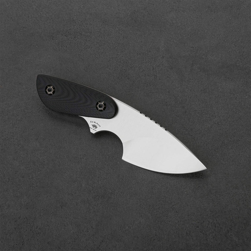 PUMA IP/ Ed Mahony  Kleiner Keiler, G10 Schwarz Glasfaser Karbon, mit Kydexscheide Halskette ED MAHONY