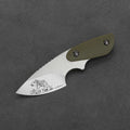PUMA IP/ Ed Mahony  Kleiner Keiler, G10 grün Glasfaser Karbon, mit Kydexscheide Halskette ED MAHONY