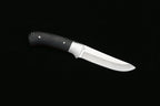 ED MAHONY Sika deer Hunter, Jagdmesser, Griffschalen aus Glaserfaserkarbon mit roter Fibereinlage, 440C NEW EDMAHONY