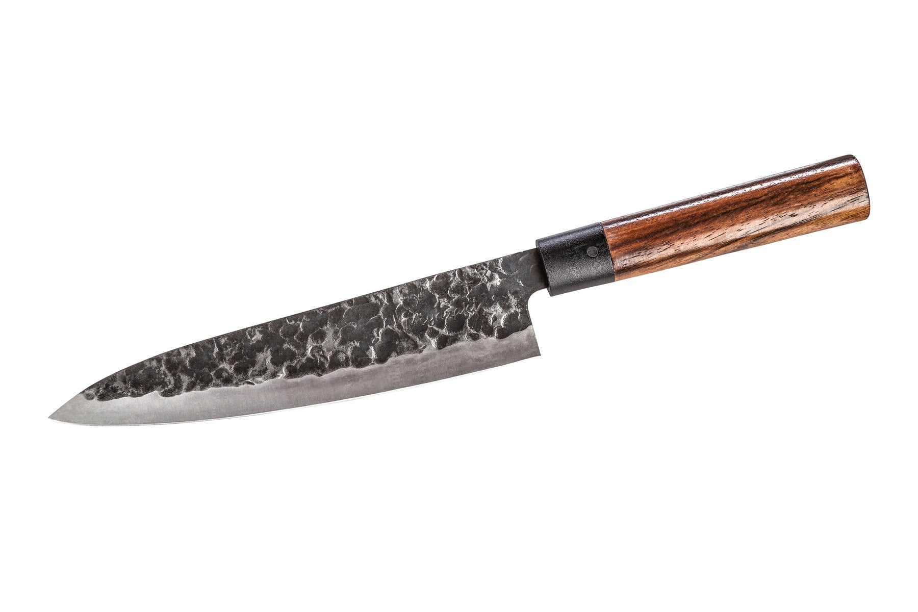 TAKAHIRO MIYAZAKI - 3-er Set Gyotu - Fisch- und Fleischmesser  8 inch, Santoku Bocho Okii 7 inch und Chiisai 5.5 inch, aus japanischem blauem Papierstahl mit Griff aus Wenige TAKAHIRO MIYAZAKI
