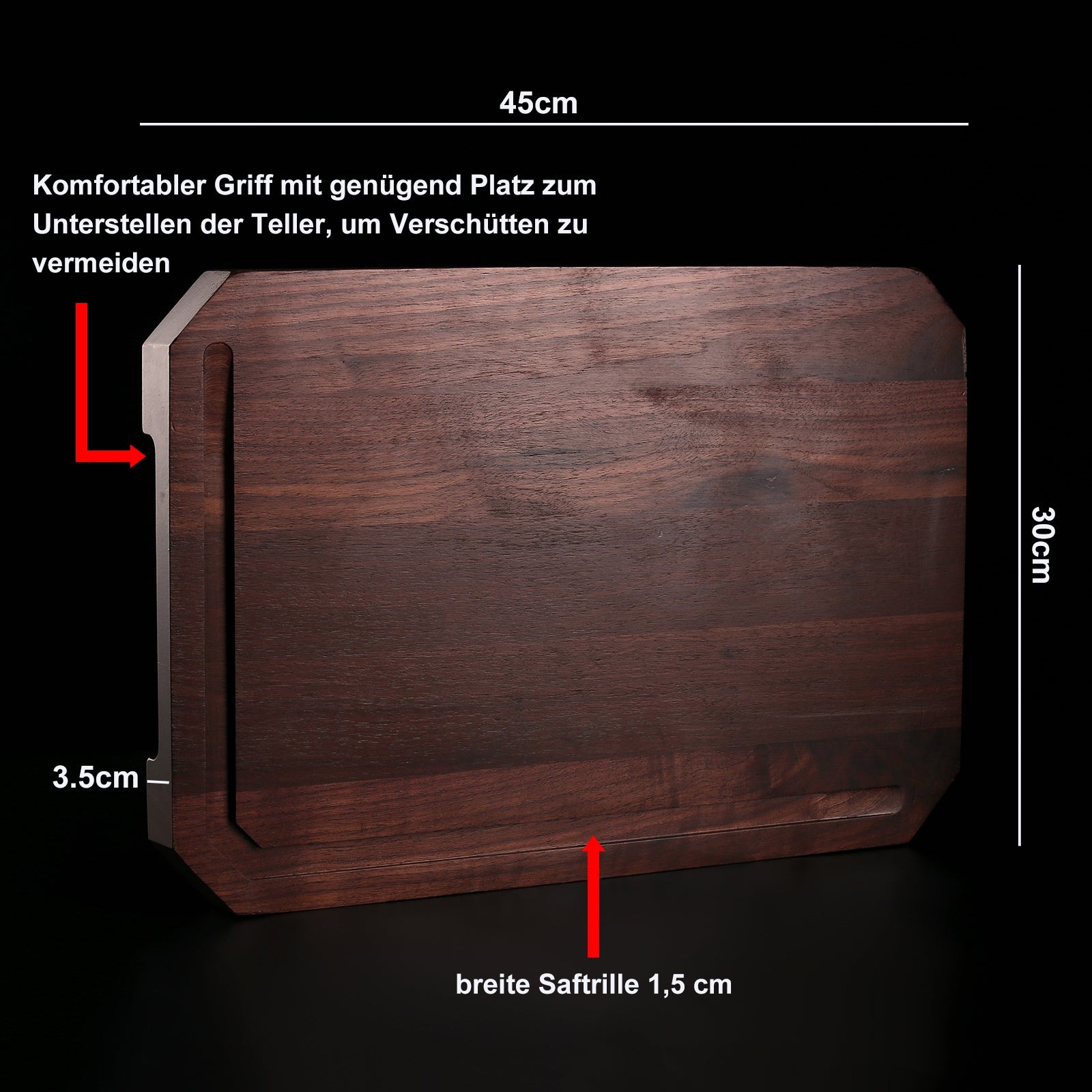 IZUMI ICHIAGO Schneidebrett - Nordamerikanisches Walnußholz mit linen oil IZUMI ICHIAGO